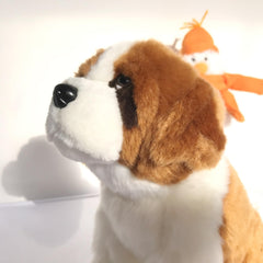 JIANEEXSQ Saint Bernard 10in hand-sized plush for easy cuddling