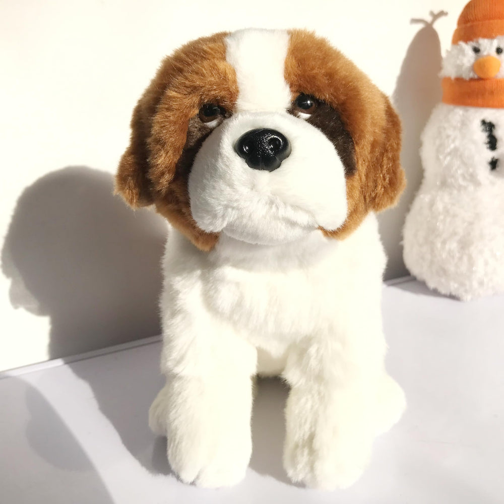 JIANEEXSQ Saint Bernard texture close-up emphasizes soft fabric and warm touch