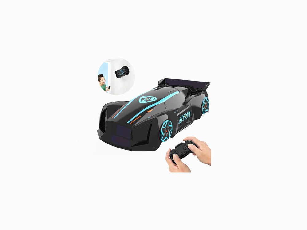 JICIFU wall-climbing RC car front view shows aerodynamic design and vibrant finish.