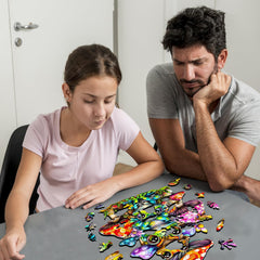 Jigfoxy animal laser-cut details highlight precision for adult puzzlers