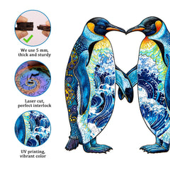 Jigfoxy wooden storage box keeping all puzzle pieces organized