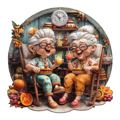 Jigfoxy wooden puzzle for adults with animal shapes promotes focus and relaxation.