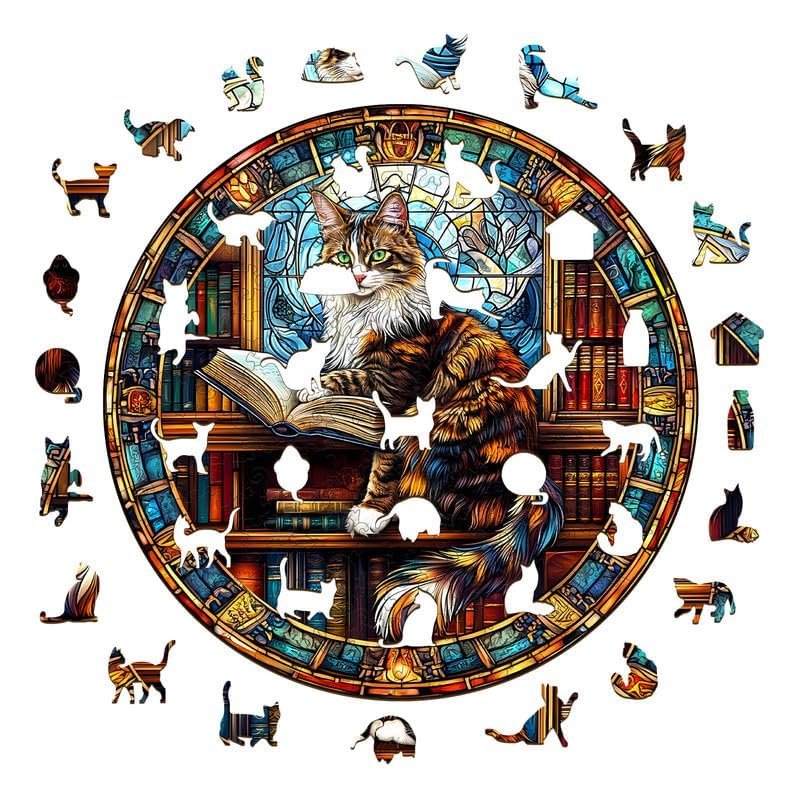 Jigfoxy wooden puzzle with animal shapes, laser-cut precision for satisfying assembly.