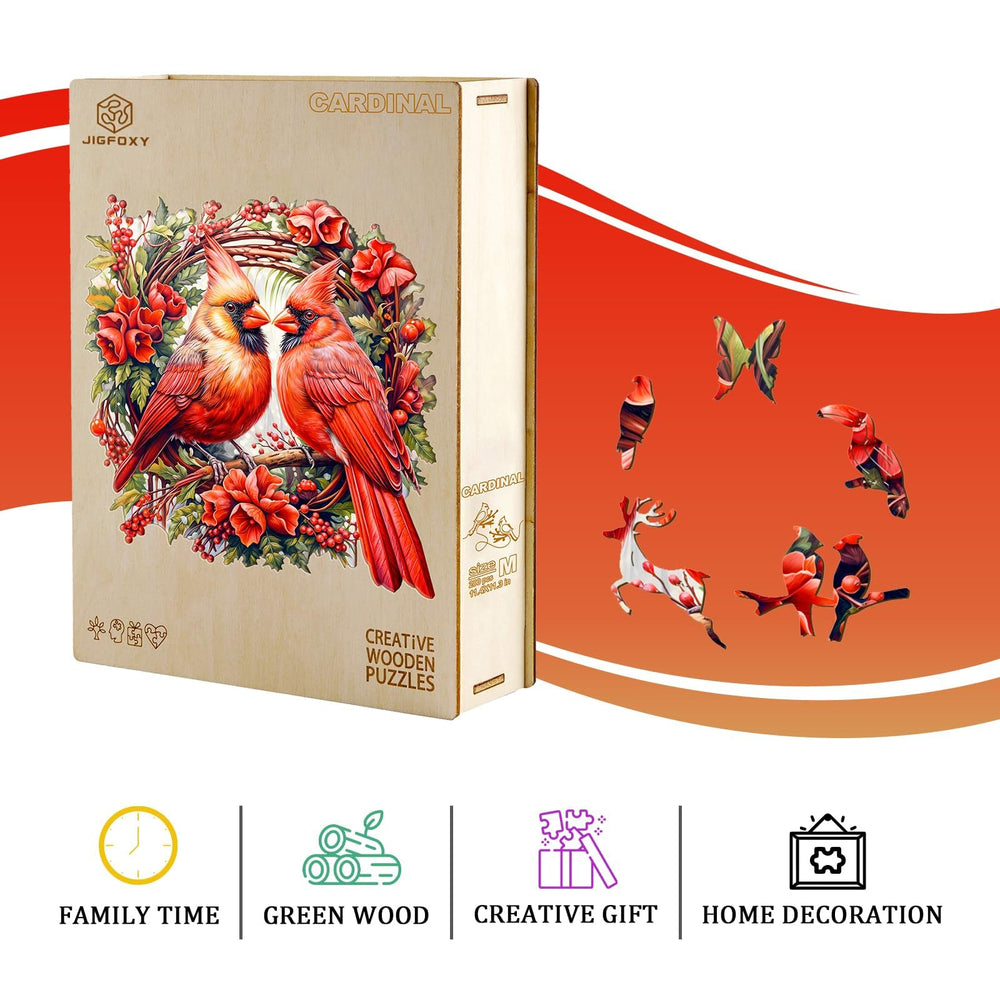 Jigfoxy wooden puzzle box, convenient storage reduces missing pieces.