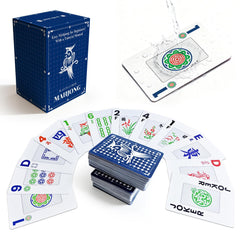 JIHUIJOY 166-pcs Mahjong playing cards are waterproof for all conditions.