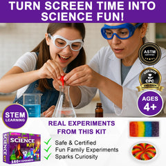 Jim&Gloria volcano project experiment highlights engaging chemistry for safe at-home science lessons.