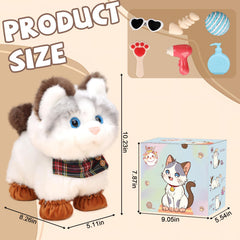 Jimate plush kitty feels soft and lifelike for cuddly moments.