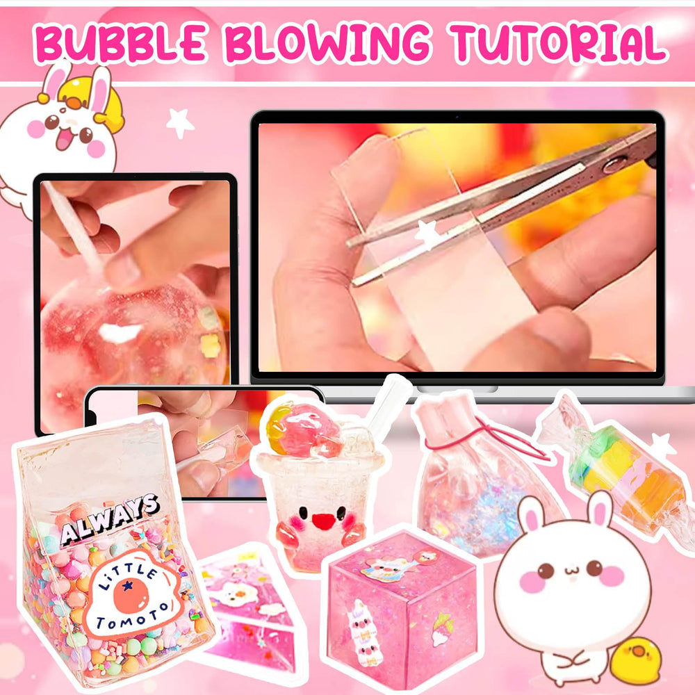 Jimcii nano tape bubble kit easy setup prompts quick creative play