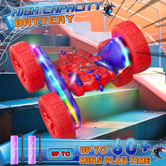 Jimdella Spider RC Car battery compartment with rechargeable power.
