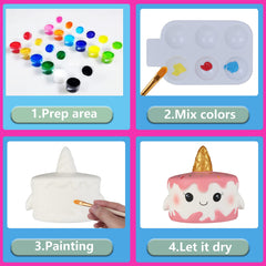 Jim&Gloria palette and eye stickers bring life to designs.