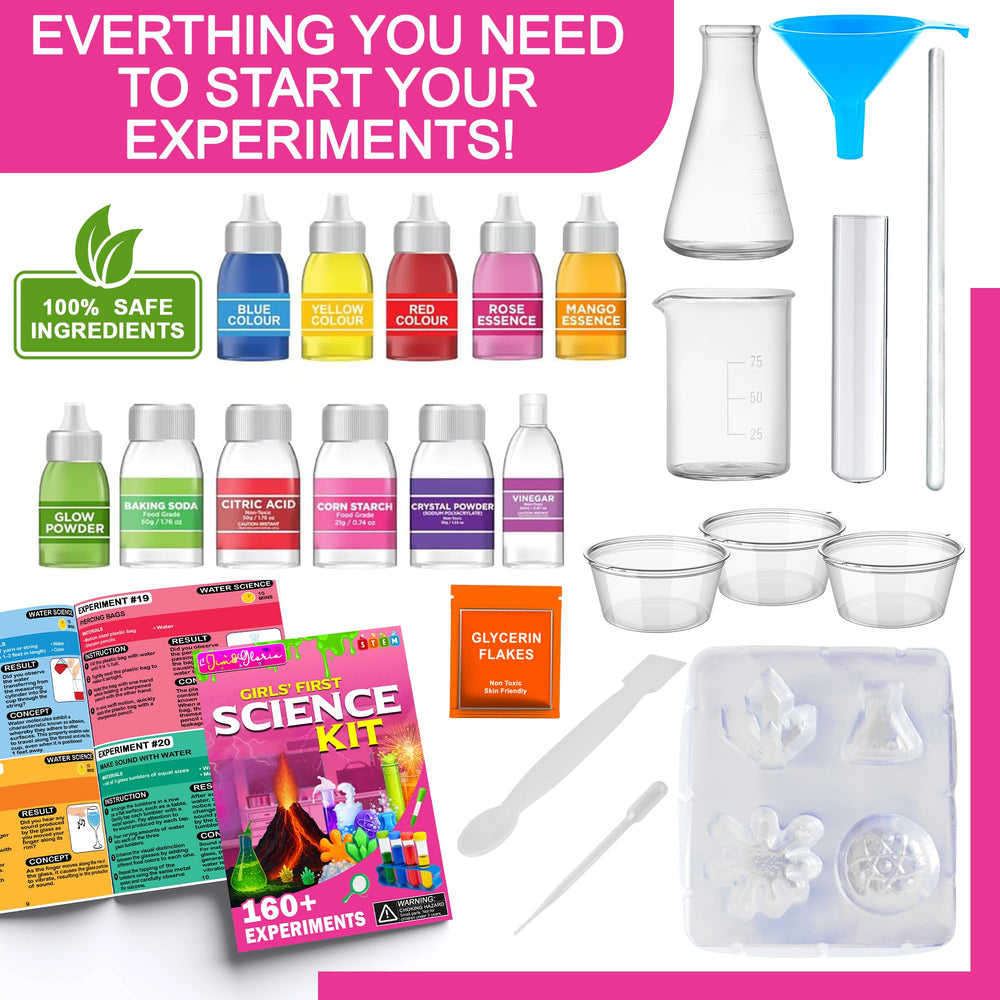 Jim&Gloria science kit instruction manual with clear guides for independent learning