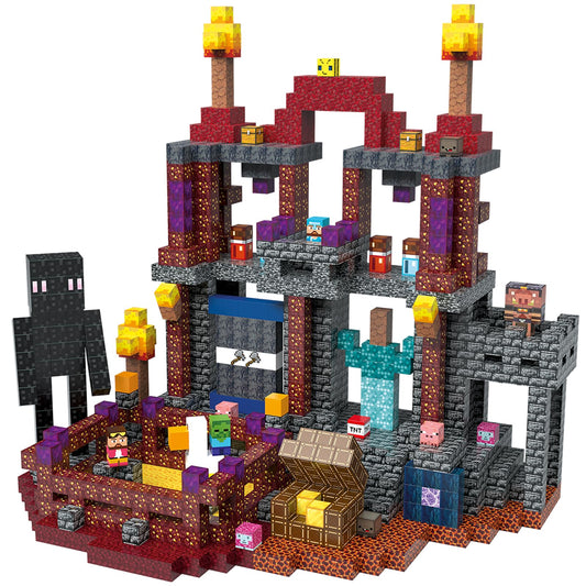 JIMI 120pcs magnetic blocks main image shows open-ended construction and STEM exploration
