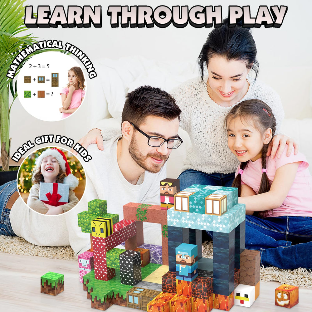 JIMI magnetic blocks colorful sensory play aids fine motor skills