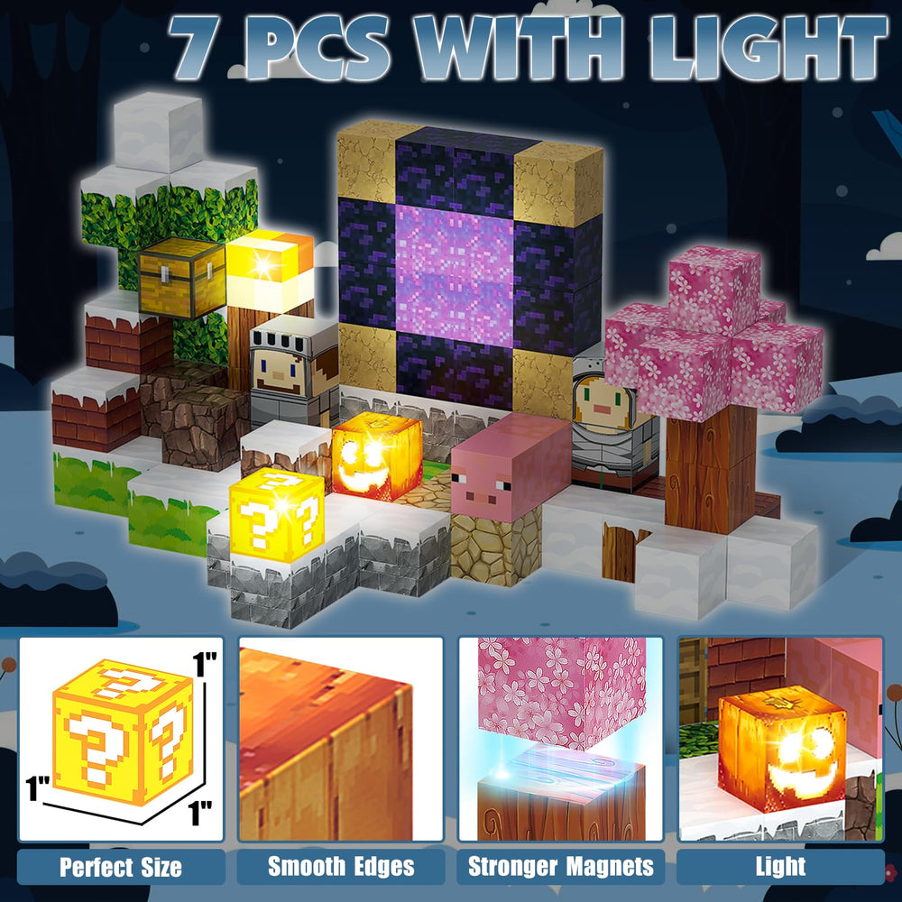 JIMI glow-in-the-dark blocks illuminate play, encouraging storytelling and exploration.