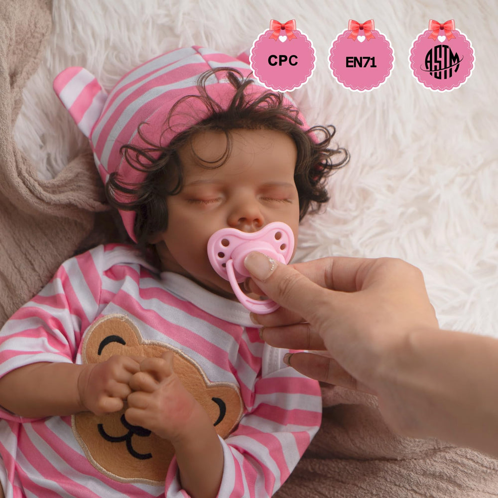 Jirachi reborn doll packaging shows feeding kit and birth card in gift box