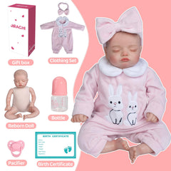 Jirachi included box with pacifier, bottle, diaper, and birth card for nurturing play