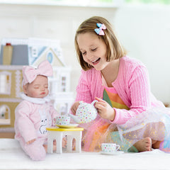 Jirachi pink onesie with bunny prints for everyday pretend adventures