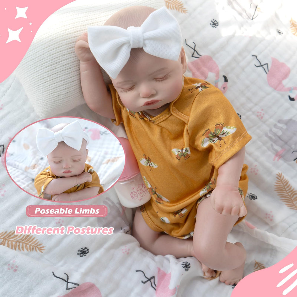 Jirachi soft-plush-body reborn doll closeup shows cuddly texture