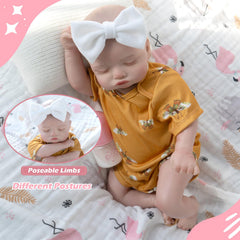Jirachi soft-plush-body reborn doll closeup shows cuddly texture