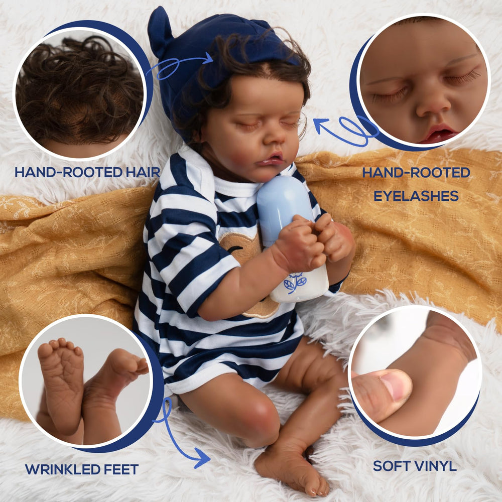 Jirachi striped onesie with brown bear design for adorable detail.