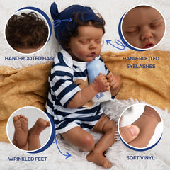 Jirachi striped onesie with brown bear design for adorable detail.