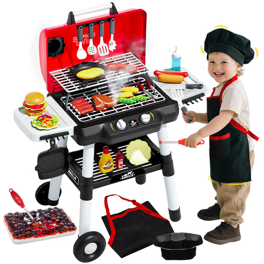 Jisejima kids BBQ grill base - stable platform for energetic pretend grilling sessions.