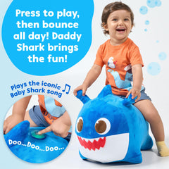 JITTERYGIT Daddy Shark sings along during energetic hopping sessions.