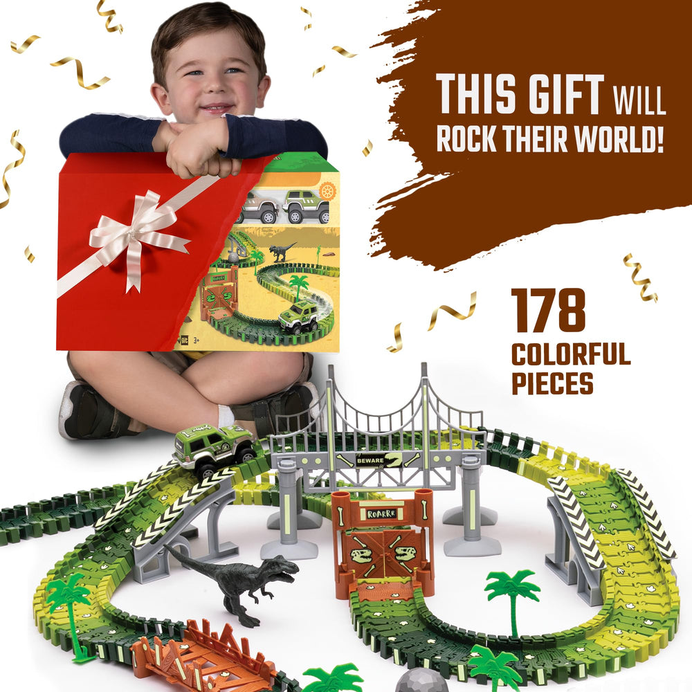 JITTERYGIT T-Rex and Triceratops figures fuel imaginative dinosaur adventures.