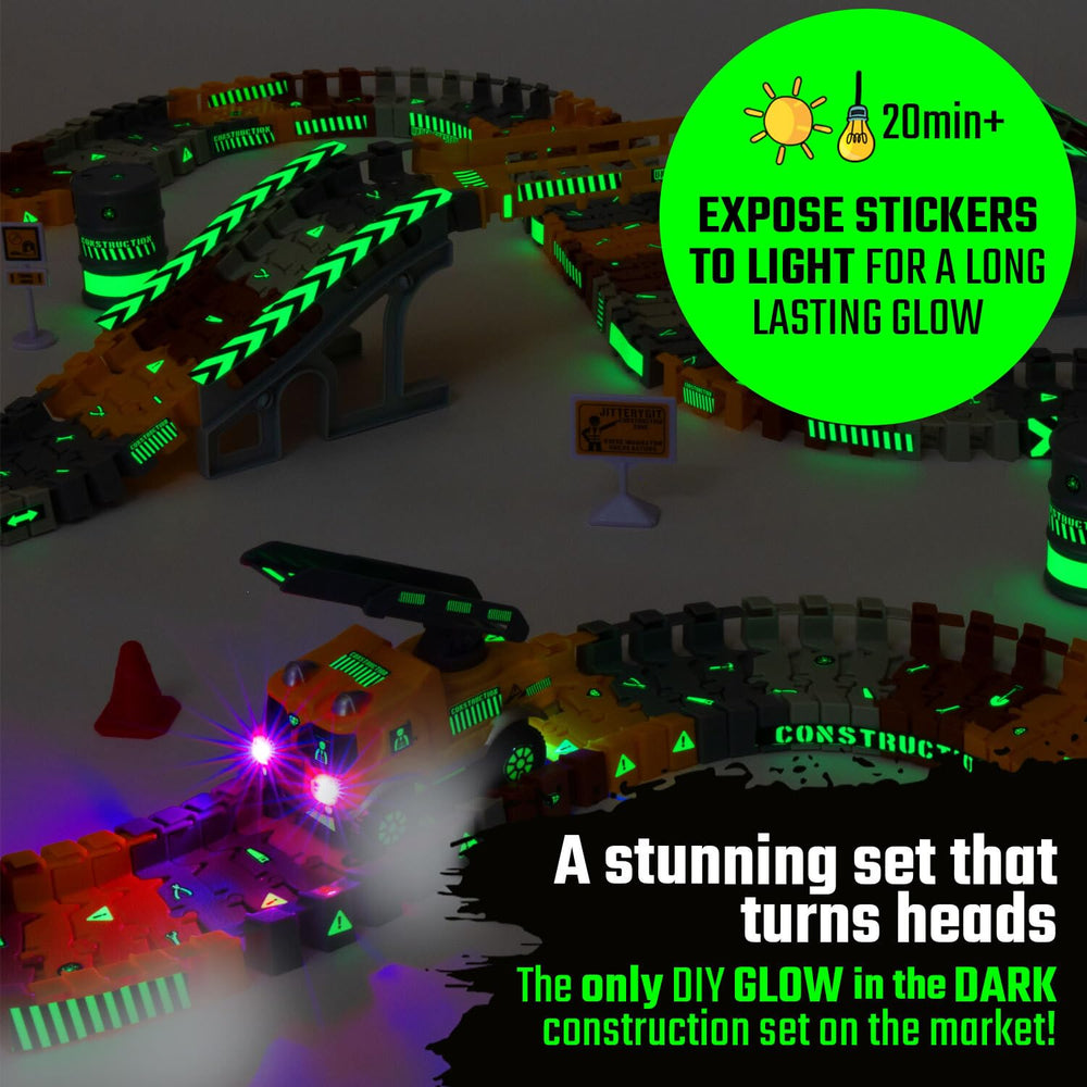 JITTERYGIT drawbridge assembly image showcases interactive construction features for kids