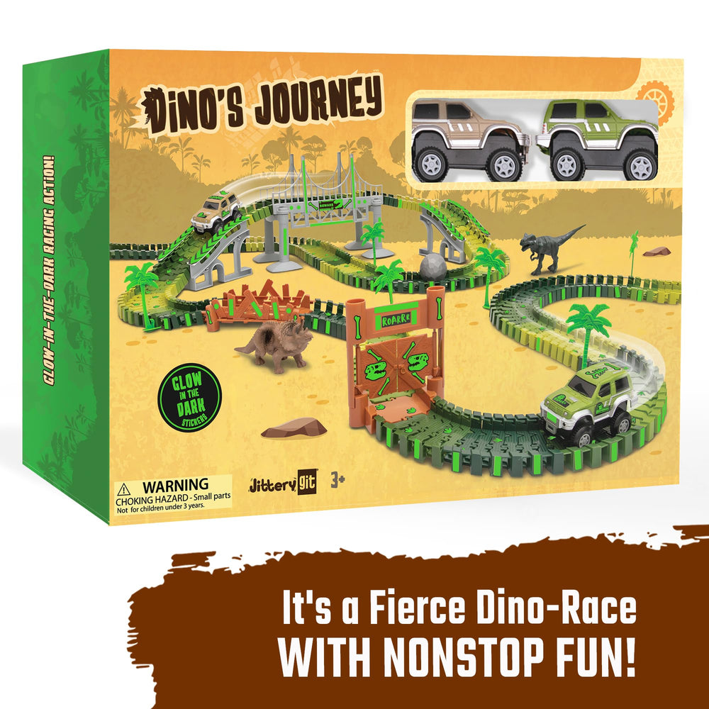 JITTERYGIT 144-track set expands creative racing stories for curious kids.
