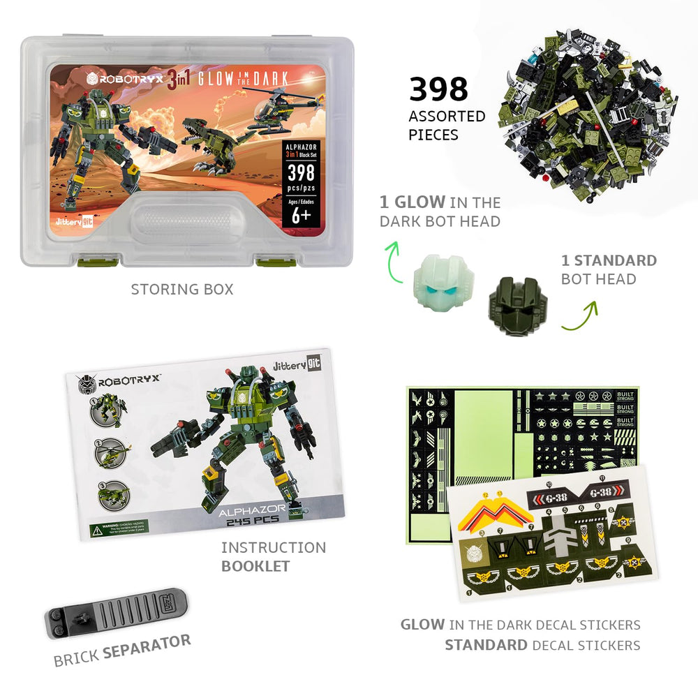 JITTERYGIT Robotryx storage-box keeps bricks organized and easy to transport.