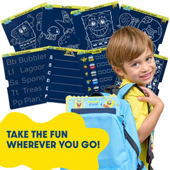 JITTERYGIT SpongeBob LCD Doodle Tablet art display shows bright character art.