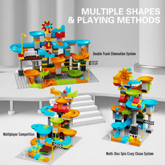 JIXIN marble run gear-handle action for easy setup and fast launches.