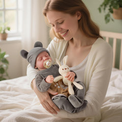 JIZHI lifelike reborn baby doll boy 17-inch fits newborn clothing for wardrobe play