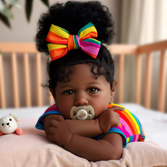 JIZHI Reborn 20-inch face doll with lifelike features for imaginative play