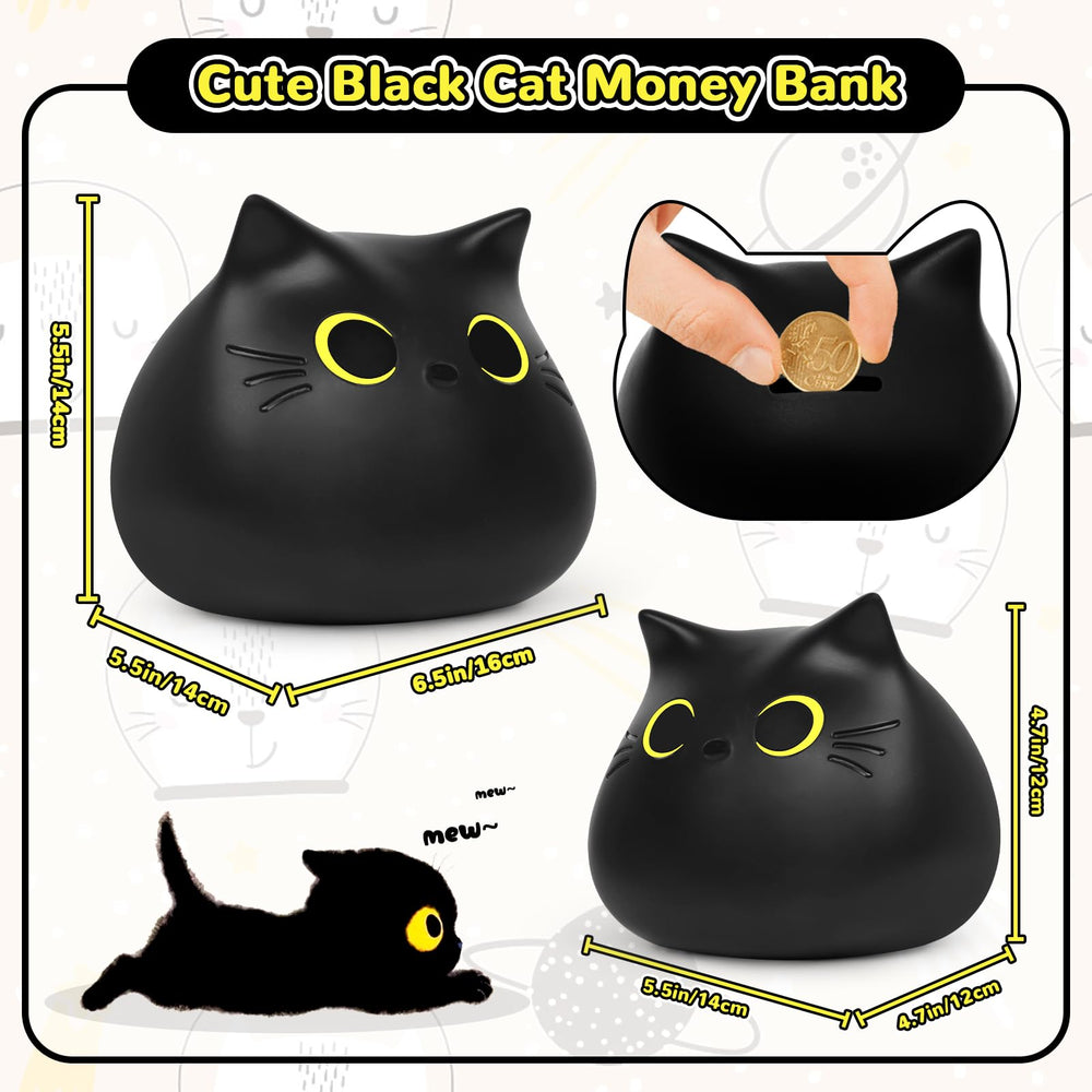 JIZWPOOM kids gift cat money box, playful savings helper.