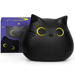 JIZWPOOM piggy bank, black cat design, inviting kids to save.