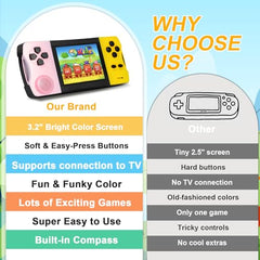 JJFUN compact travel-friendly handheld console ready for car trips