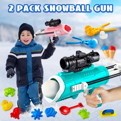 JJRAP round snowball maker creates smooth, uniform snowballs in seconds