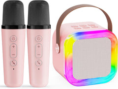 JJYEITUO kids karaoke 2mic front view for lively family sing-alongs