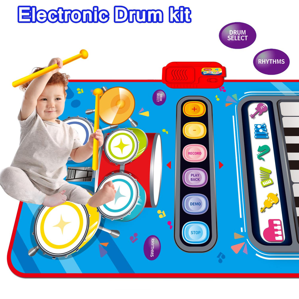 JKGIFTS foldable musical mat designed for easy storage and travel
