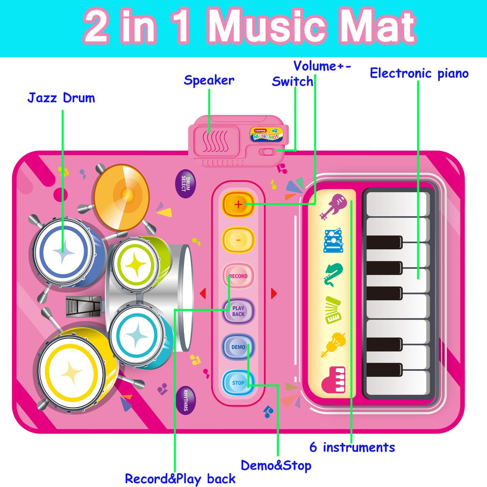 JKGIFTS piano side with 13 keys invites melody exploration.