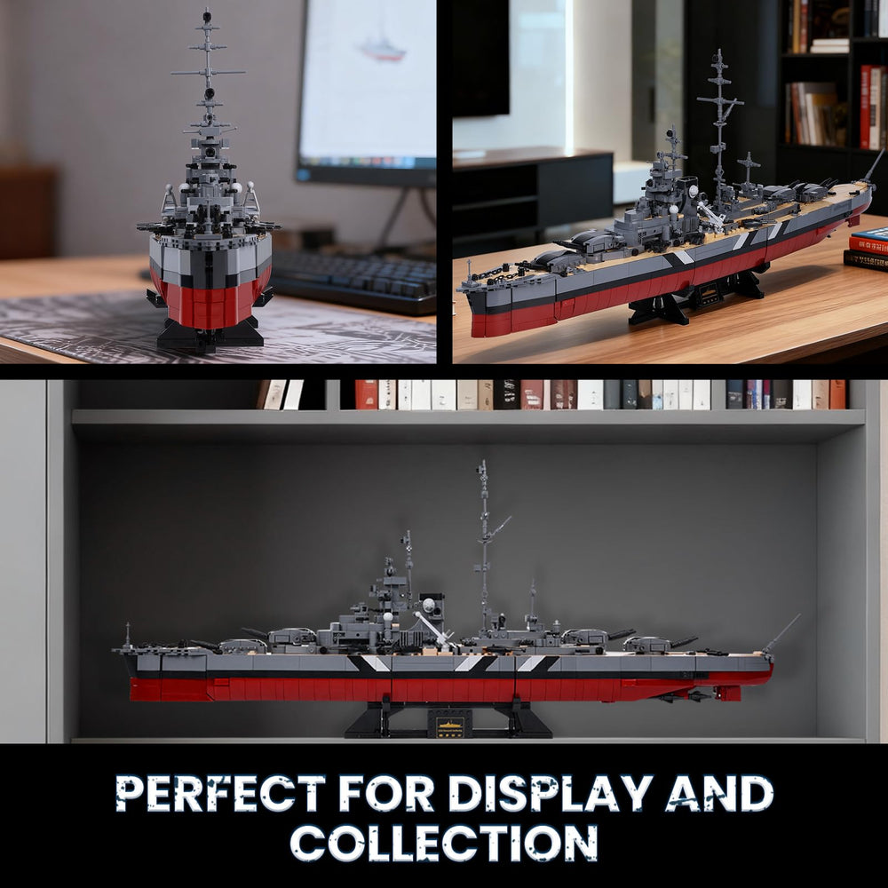 Radar towers and masts featured on JMBricklayer Bismarck model.