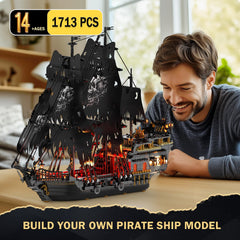 JMBricklayer detailed hull captures the legendary black ship silhouette.