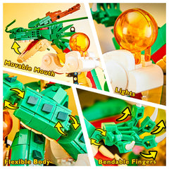 JMBricklayer Dragon finished dimensions — bold presence on desk or shelf