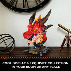 JMBricklayer dragon head display shot boosts room decor and style.