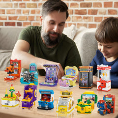 JMBricklayer Friend game console motorbike racing model inspires action-packed storytelling and display.