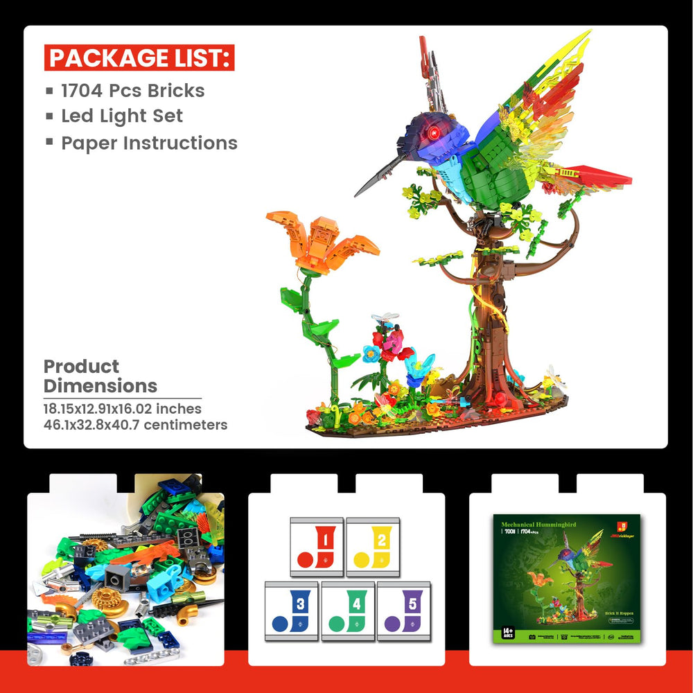 JMBricklayer hummingbird finished size offers striking presence on shelves.