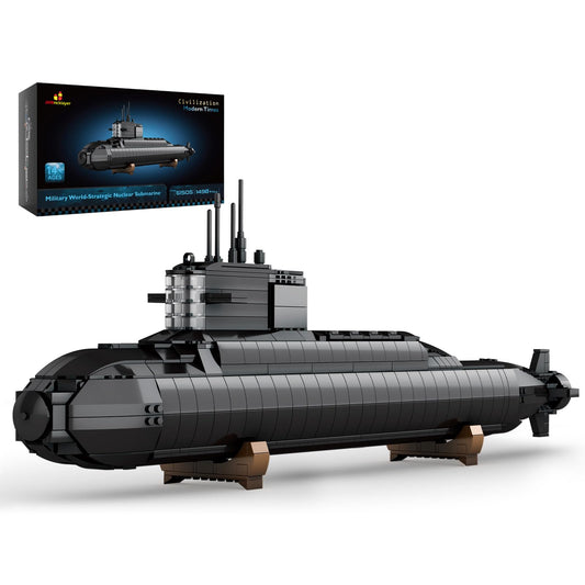 JMBricklayer nuclear submarine toy front view for display