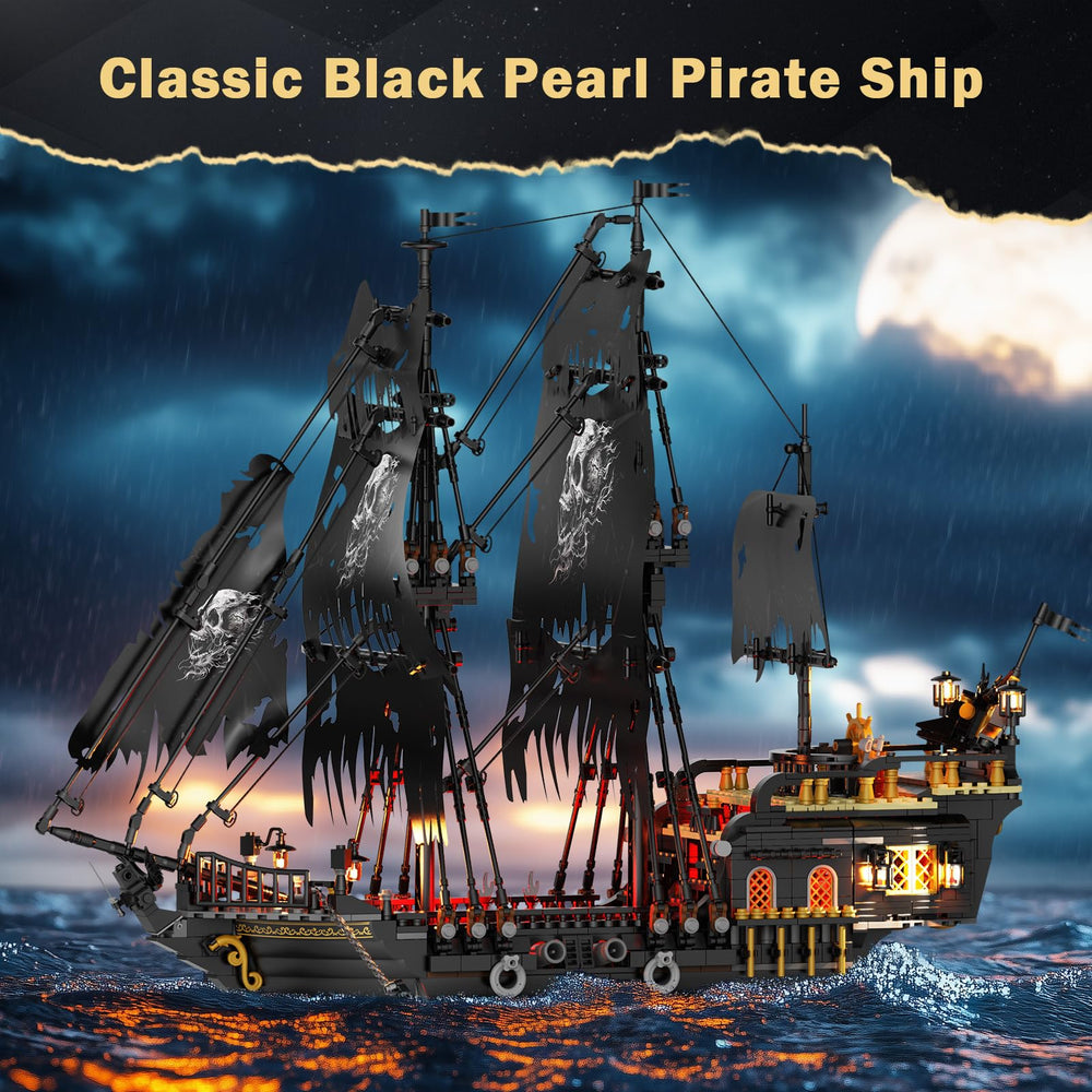 JMBricklayer pearl pirate ship interiors reveal cabins and openable features.